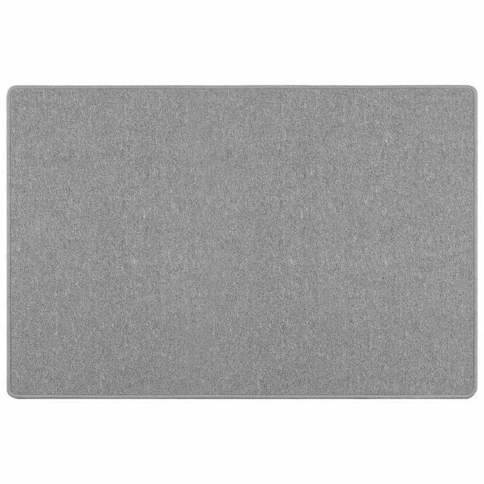 vidaXL - Tapijt - Loper - Lichtgrijs - 100 - x - 150 - cm - 100% - Polypropyleen