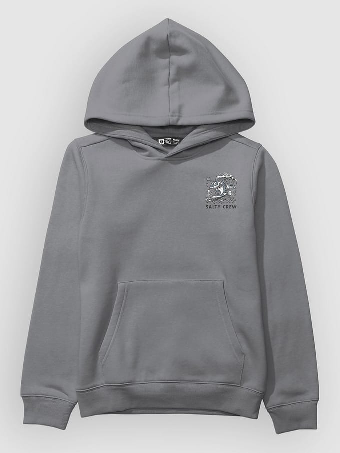 Salty Crew Surf Shark Kids Hoodie grijs
