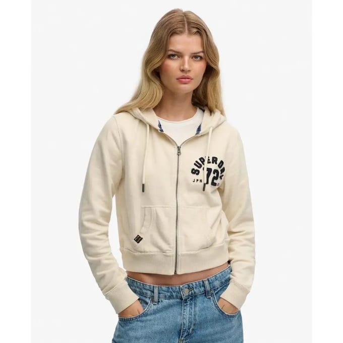 Dames relaxde hoodie Superdry Athletic