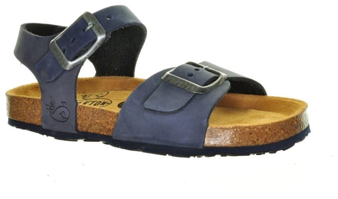 Kindersandalen Blauw Leder Plakton maat 30
