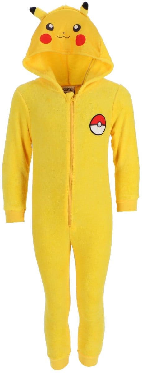 Pokemon Onesie - Maat 122/128 - Pickachu - Polyester - Pyjama - Geel