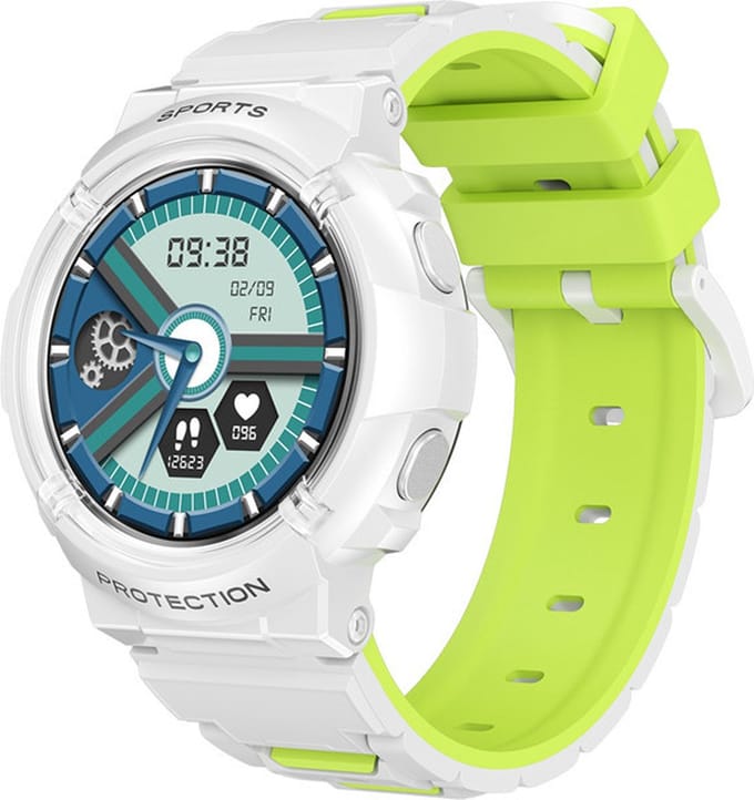 Smartwatch Kinderen - Waterdicht - Stappenteller - Hartslag - Wit