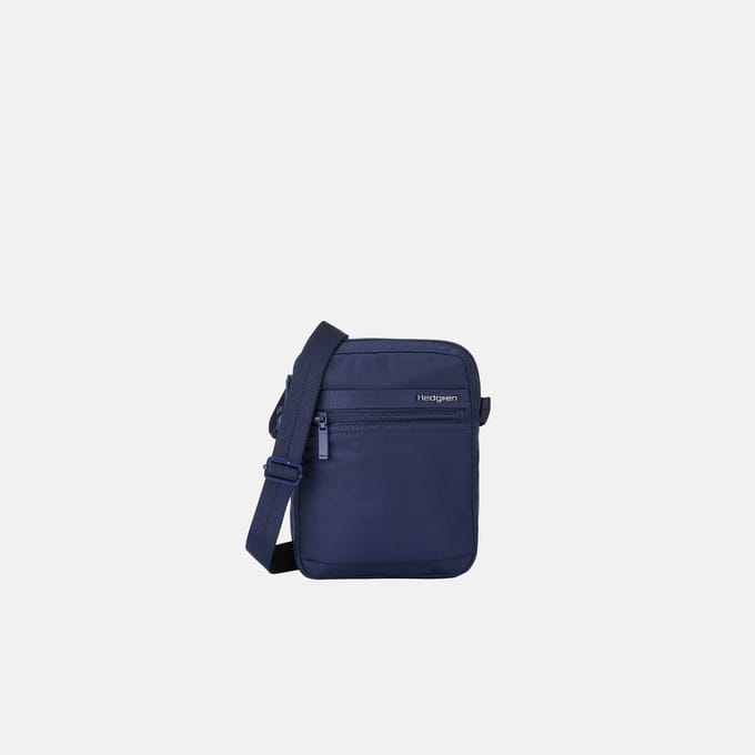 Hedgren RUSH Kleine Verticale Crossbodytas met RFID-bescherming – Waterafstotend – Lichtgewicht – Total Eclipse