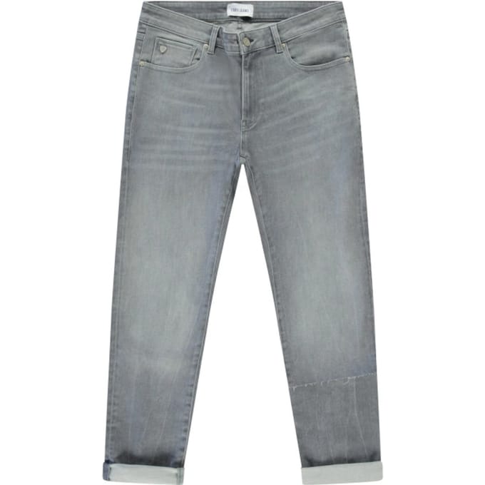 Cars Lugano heren soft denim regular-fit jeans grey used
