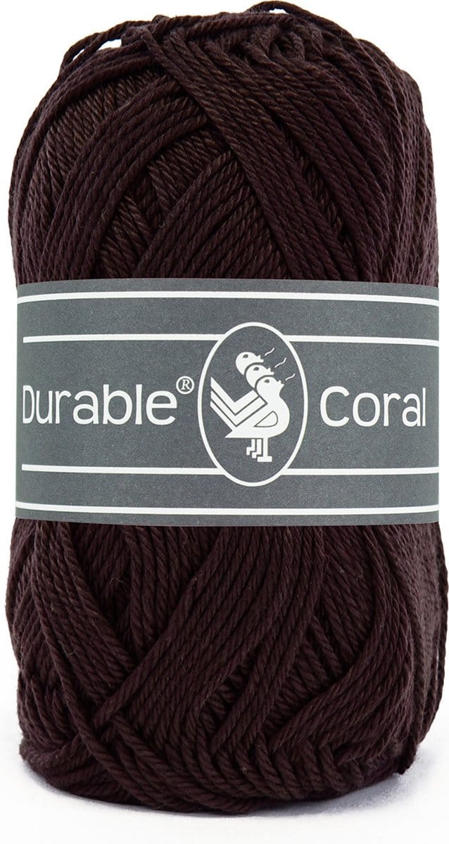 Durable Coral - 2230 dark brown - Gemerceriseerd Katoen Garen