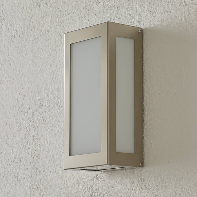 CMD Sensor-LED buiten wandlamp Aqua Rain, roestvrij staal