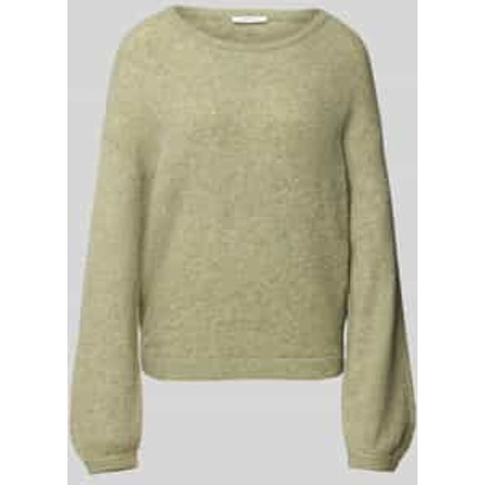 Relaxed fit gebreide pullover met mix van mohair en wol model 'Pemine'