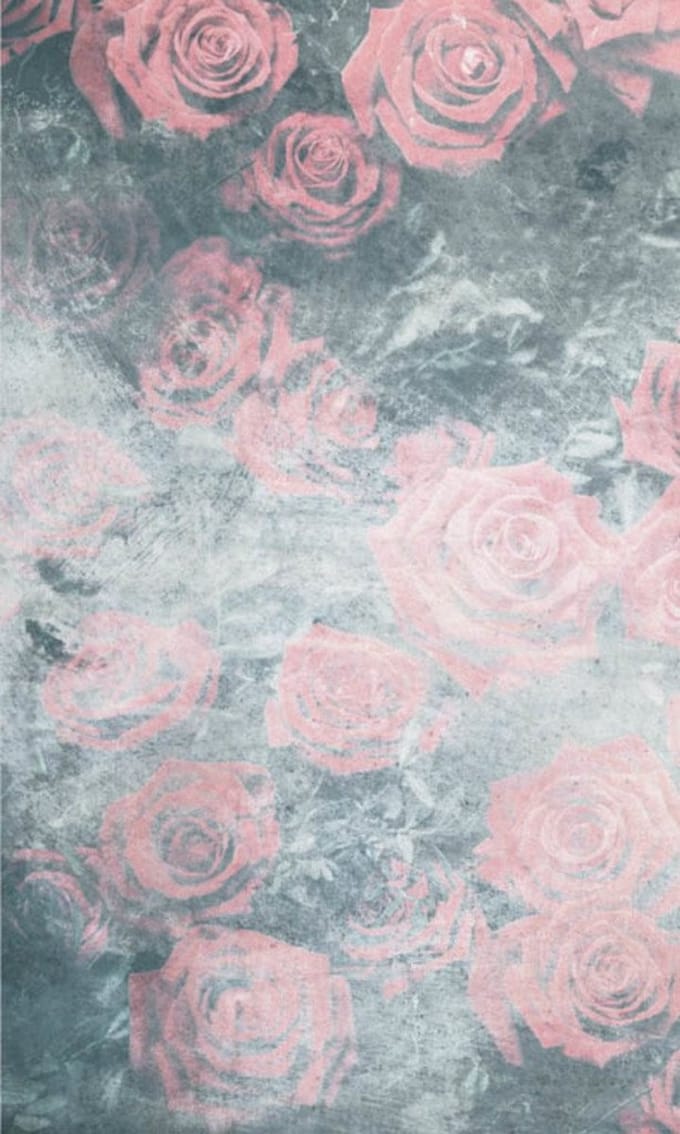 Fotobehang - Roses Abstract I 150x250cm - Vliesbehang