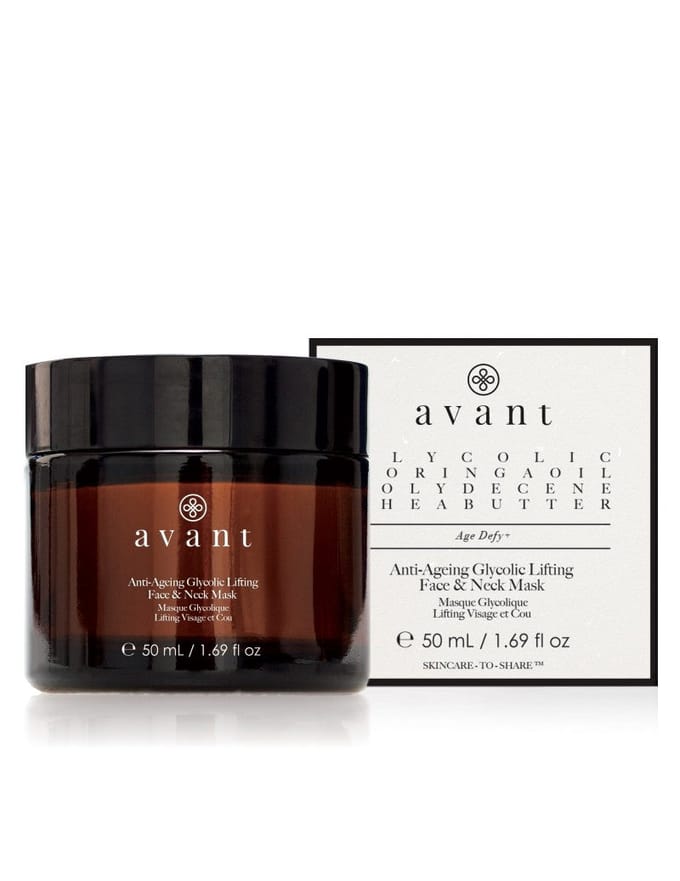 Avant Age Defy+ Anti-Ageing Glycolic Lifting Face & Neck Mask