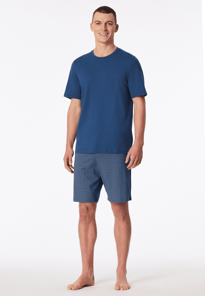 Regular fit pyjama-set in een ontwerp met korte mouwen model 'Casual'