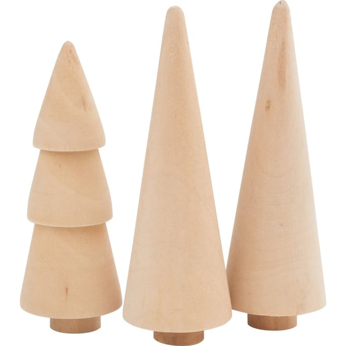 Houten sparren, set van 3