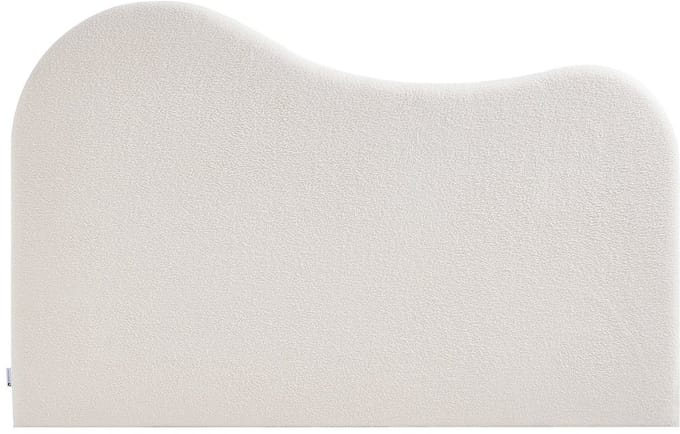 Vente-unique Hoofdeinde 180 cm - Bouclé stof - Wit - VORIOTA