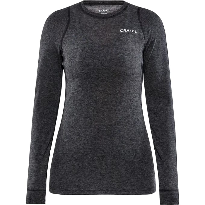 Craft - Core Wool Merino LS Tee - Thermoshirt - Dames - Zwart - S