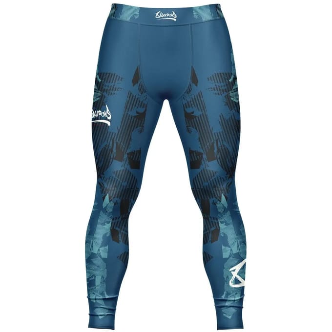 8 WEAPONS Sportlegging Tights Hit 2.0 Navy Zwart - S