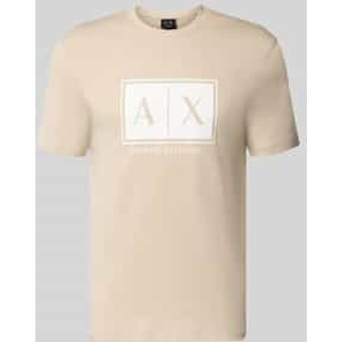 T-shirt met logo en ronde hals