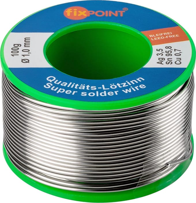 Goobay Professioneel loodvrij soldeertin, ø 1,0 mm, 100 g, Bulk