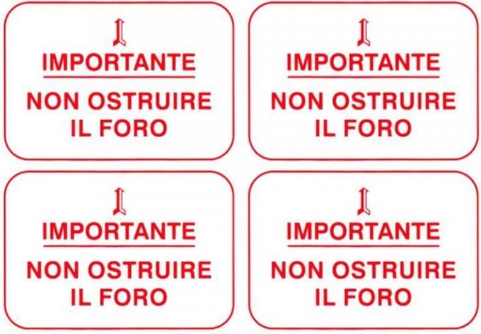 autocollant stickers rms pour auto piaggio 610176m / rood / par 4 nieuw