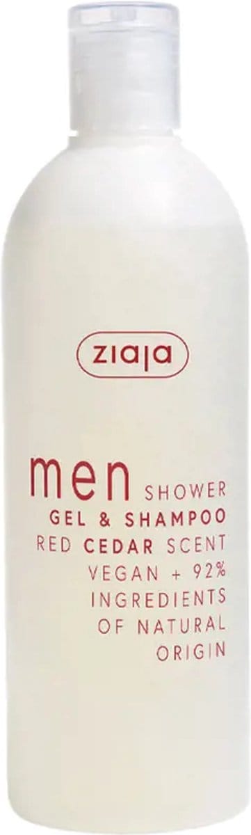 2-in-1 Gel en Shampoo Ziaja Mannen Cederhout 400 ml