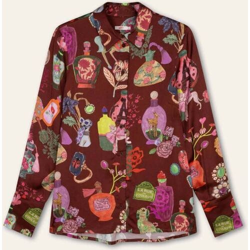 Oilily Bressa Blouse- maat34 Hot Chocolate