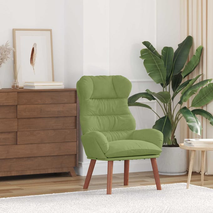 vidaXL - Fauteuil - Lichtgroen - 69 - x - 74 - x - 93 - cm - Fluweel