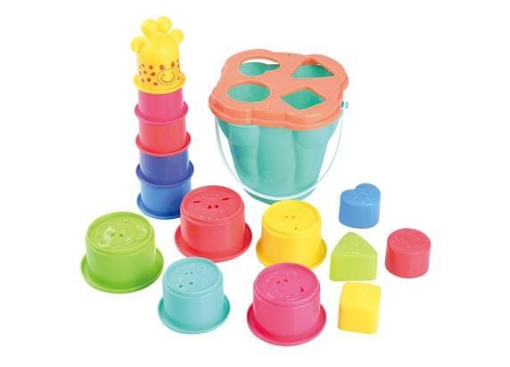 Playgo Giraffe Stapelbekers met vormenstoof Interactief speelgoed
