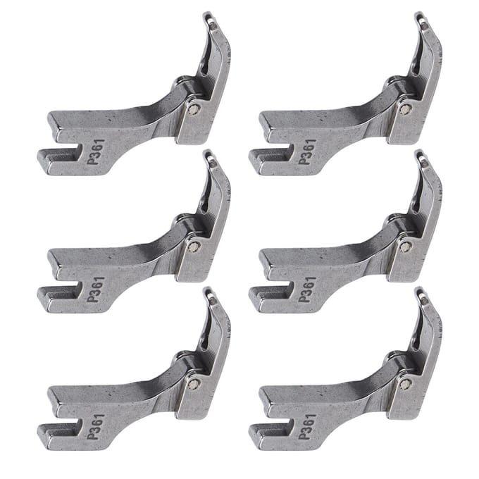 6 Stuks Ritsvoet Roestvrij Staal Universeel Industriële Naaimachines Accessoires gray