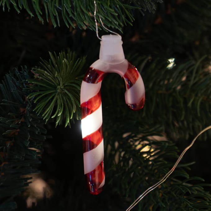 Sirius LED lichtketting Hannah Candy Cane rood