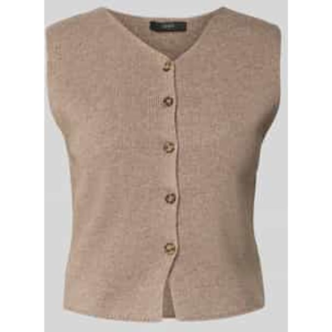 Slim fit mouwloos vest met wol