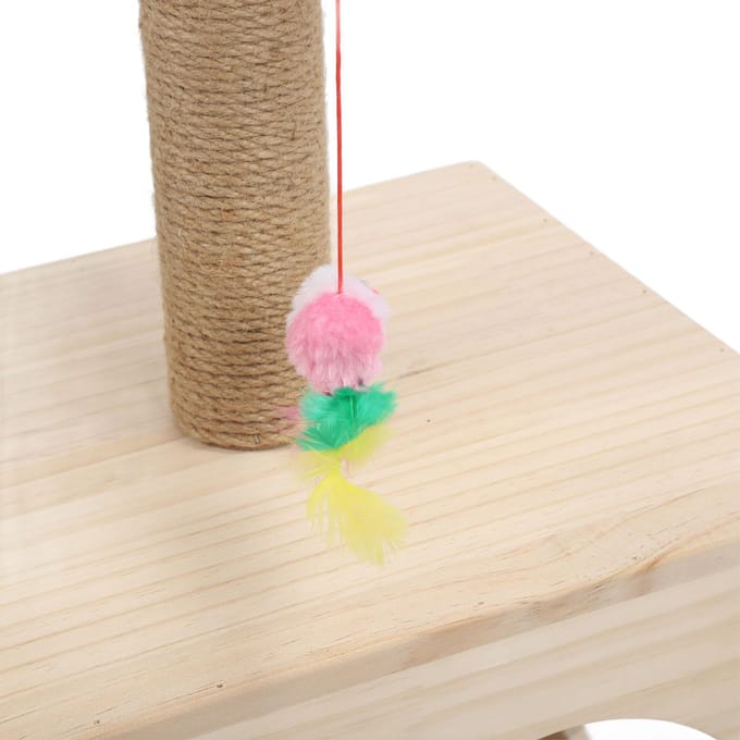 Kattenkrabpaal Boom Multifunctioneel Klauwen Slijpen Grote Ruimte Stevig Veilig Kattenboom Toren voor beige