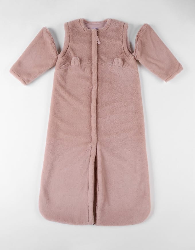 Noukie's - Slaapzak - Pink - Groloudoux - 100 cm - Uitneembare mouwen