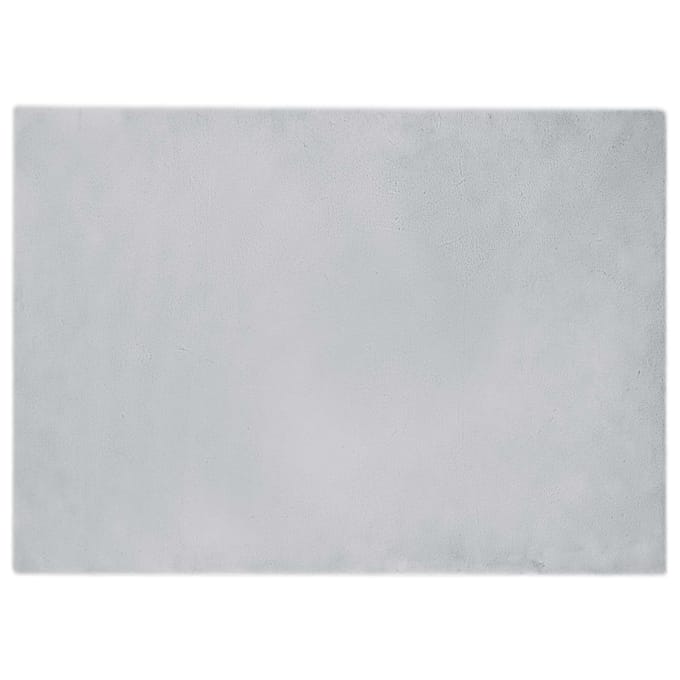 vidaXL - Antislip - vloerkleed - van - imitatie - konijnenbont - OLITE - Grijs