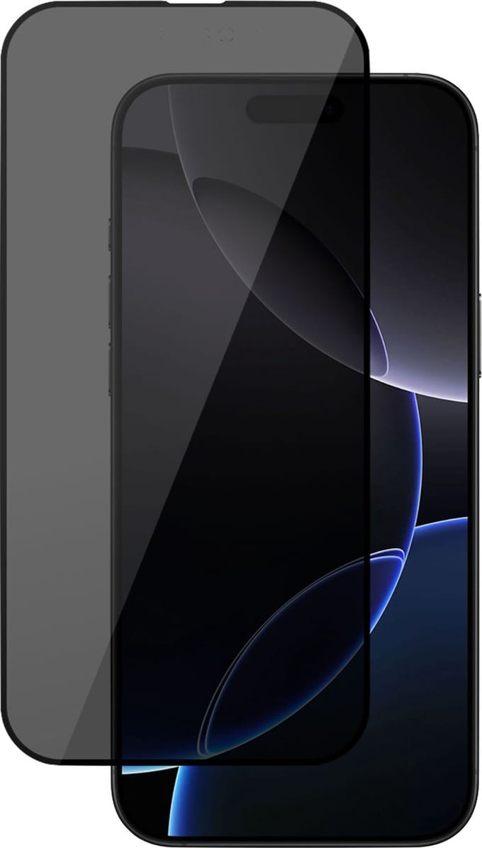 Privé Screenprotector geschikt voor Apple iPhone 16 Pro Max Screenprotector - Privacy Beschermglas - Privacy Proteqt+