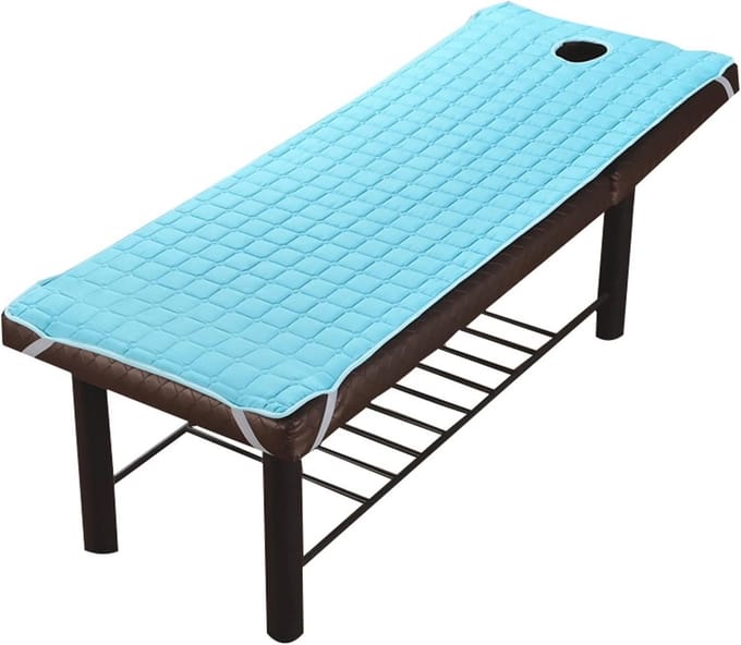 Elastische Massagetafel Hoes met Gezichtsopening - Ademend en Wasbaar