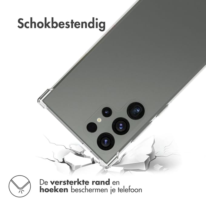 imoshion Hoesje - Geschikt voor Samsung Galaxy S24 Ultra - Shockproof Case - Transparant