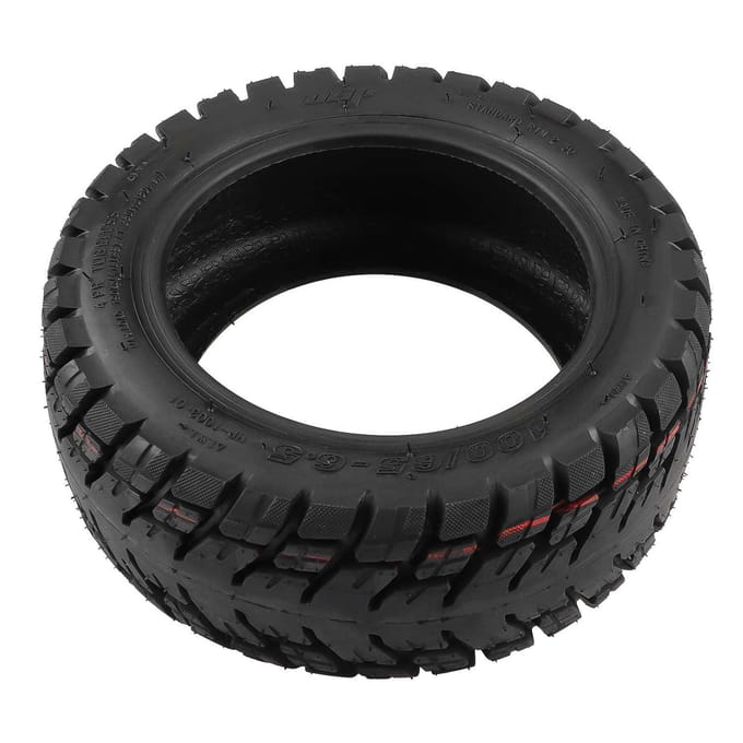 Pneu à vide pour scooters électriques tout-terrain Ulip 100/65-6.5 avec valve d'angle épaissie 90/65-6.5 noir