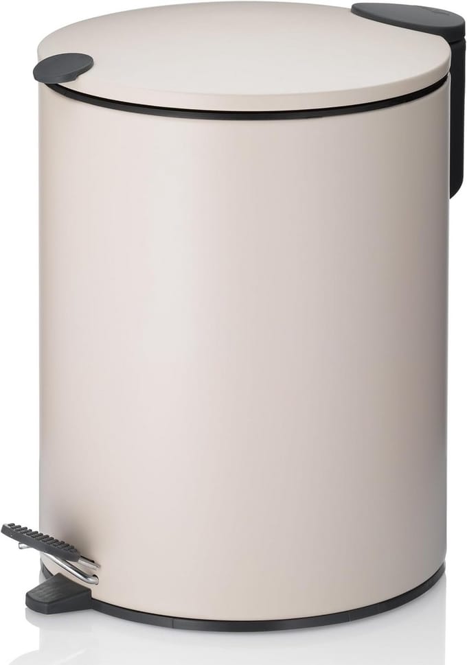 Kleine 5L Pedaalemmer Badkamer met Stille Sluiting en Binnenemmer