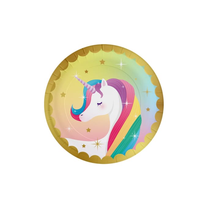 Paper Dreams Bordjes Unicorn 23cm - 8st