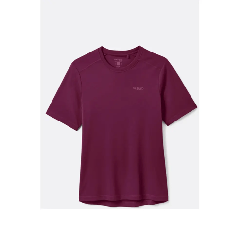 Rab Force Tee Dames (Maat - 14, Kleur - Mulberry)