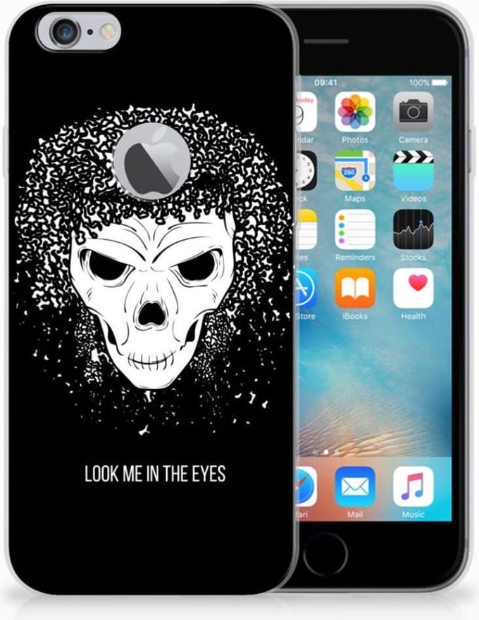Silicone Back Case Apple iPhone 6 Plus | 6s Plus Skull Hair