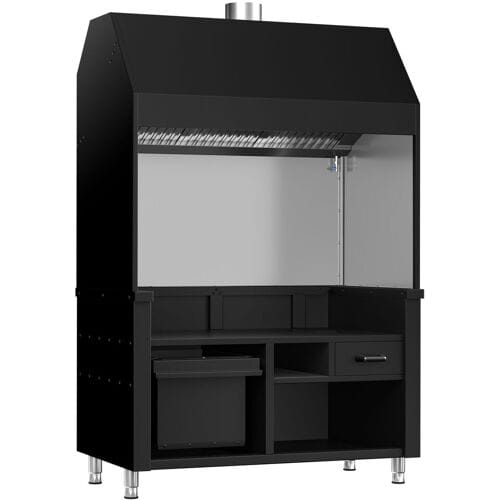 GGM Gastro Neutralelement für Holzkohle- / Gasgrill BERLIN - 1360mm - Schwarz