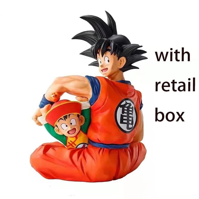 Amine Dragon ball Son Goku & Baby Gohan Actiefiguur Speelgoed with box black