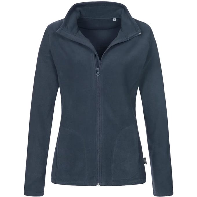 Stedman - Fleece Dames Trui met Rits - Blue Midnight maat M