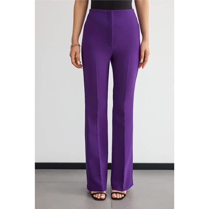 Hoge Taille Rechte Pijpen Broek