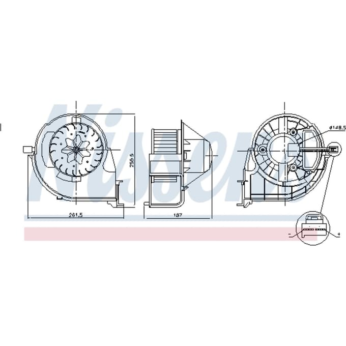 Binnenventilator NISSENS 87802