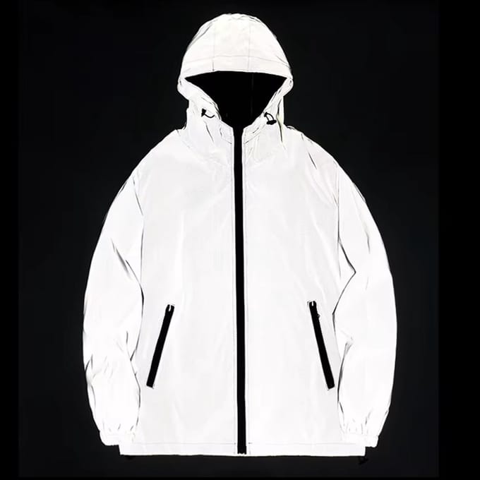 Reflecterende Windjack - Waterafstotende Jas - Sport - Aantrekkoord