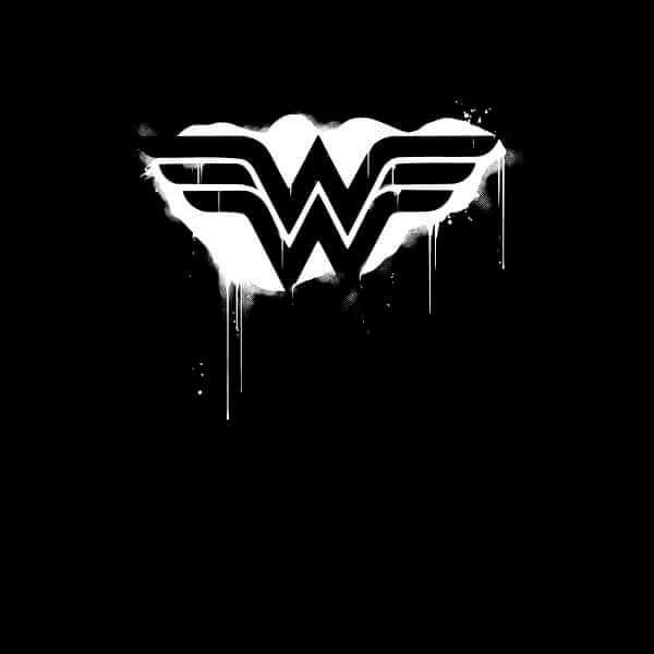 Justice League Graffiti Wonder Woman Sweatshirt - Black - S