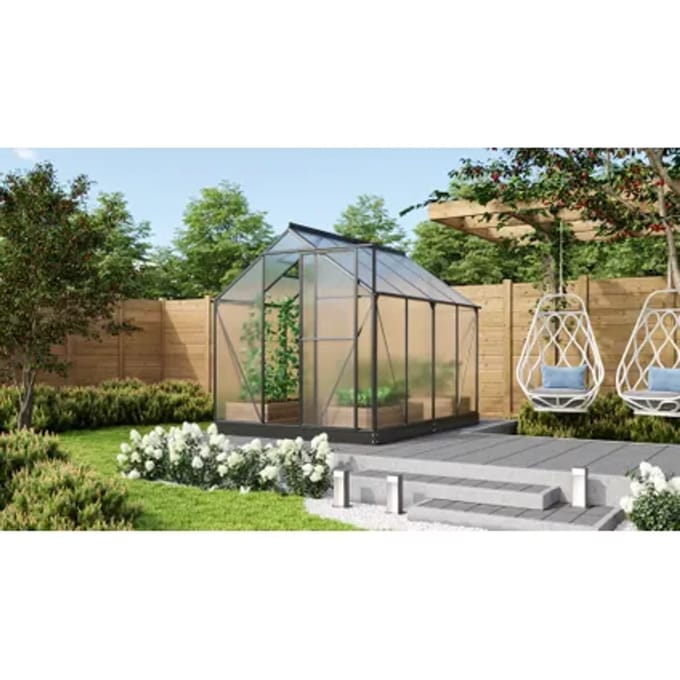 Vitavia Kweekkas Triton 5000 - Polycarbonaat 6mm - Zwart - 198x256x207cm
