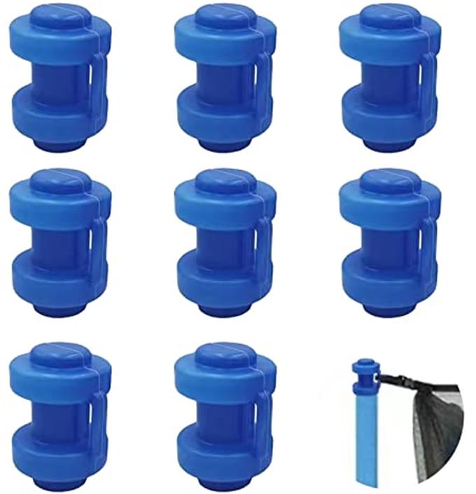 Trampoline Eindkappen – Vervangonderdelen voor Veiligheidsnet, 8 Stuks, Diameter 25 mm