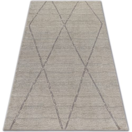 Kleden Rugsx Tapijt SOFT 8033 RUIT , ETNO crème 80x150 cm