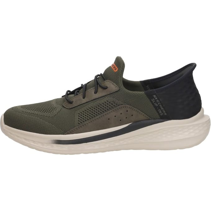Skechers Slip-ins Slade - Cohen - Heren Instappers - Olijfgroen